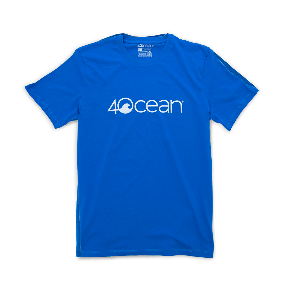 4ocean Logo T-Shirt Blue