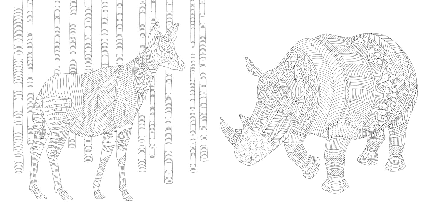 Livre de coloriage des bêtes brillantes