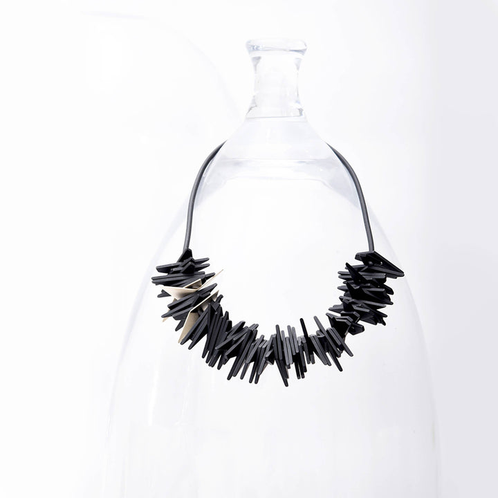 Helix Necklace: Black Gold