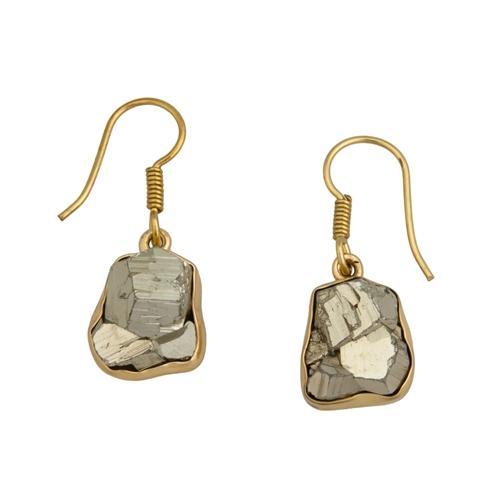 Alchemia Pyrite Drop Earrings