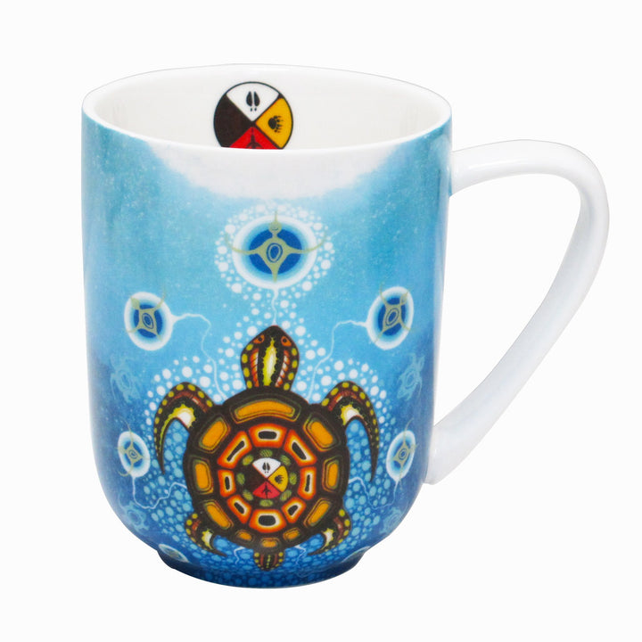 Mug en porcelaine Tortue médecine