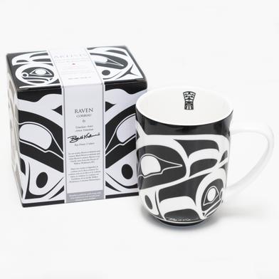 Tasse en porcelaine Corbeau