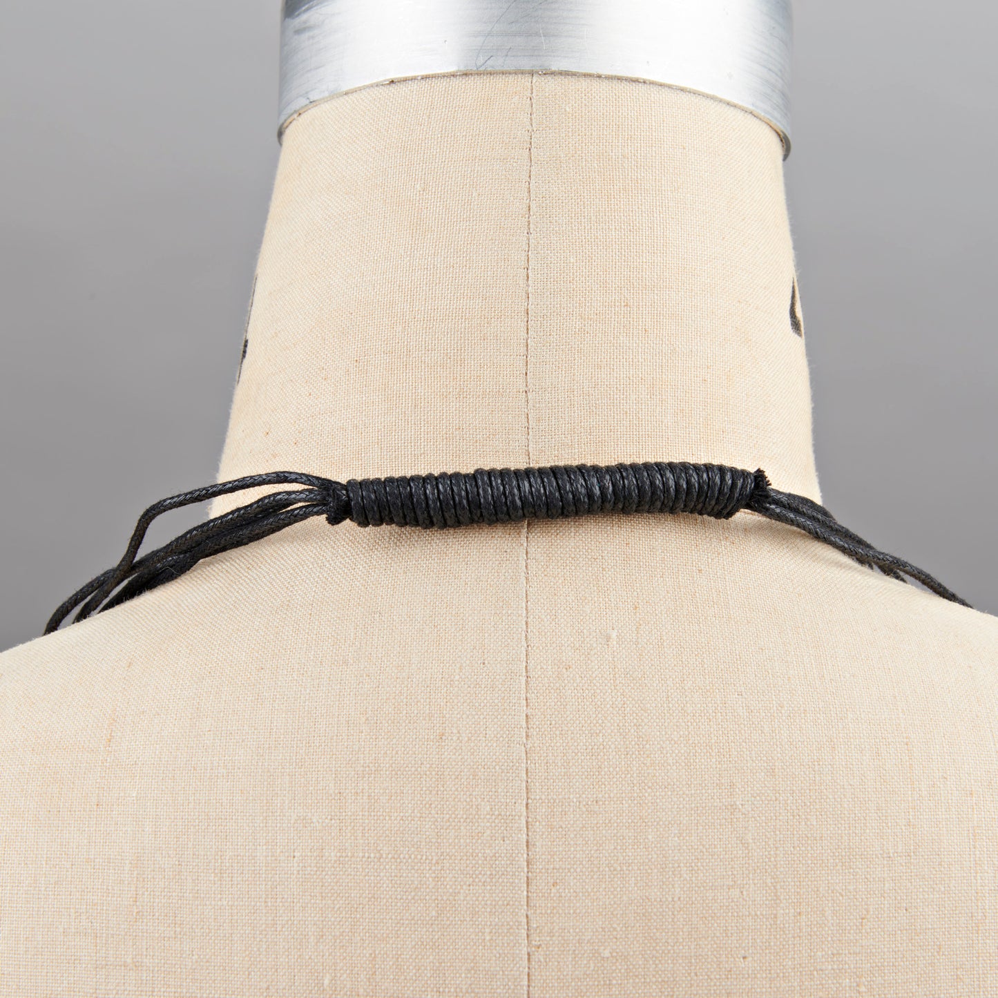 Fabric Tie Necklace - Multi Colour
