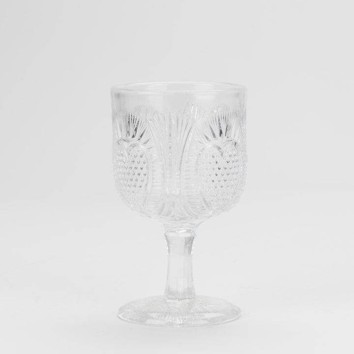 Rayed Heart Clear Goblet