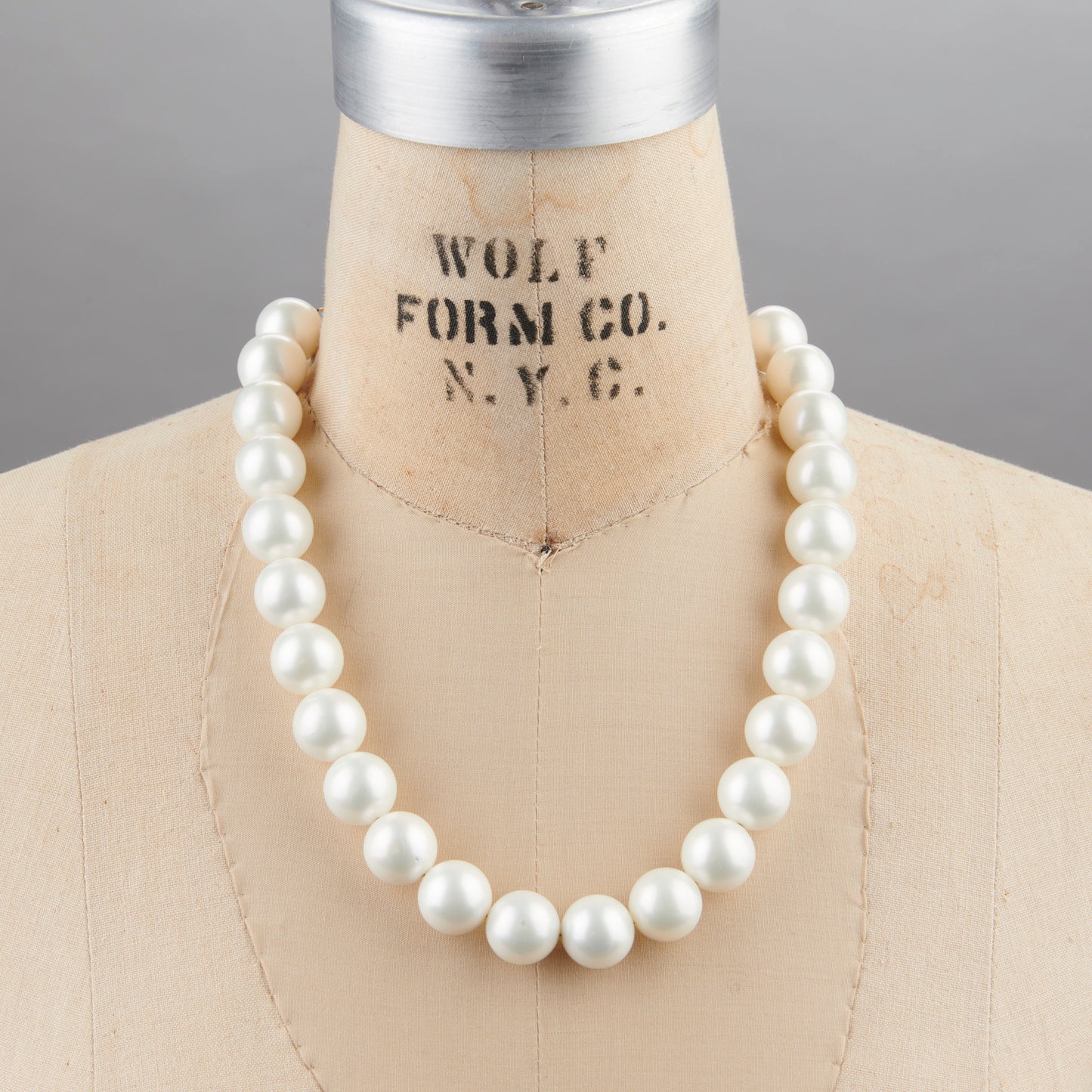 Collier combiné de perles ovales Abby