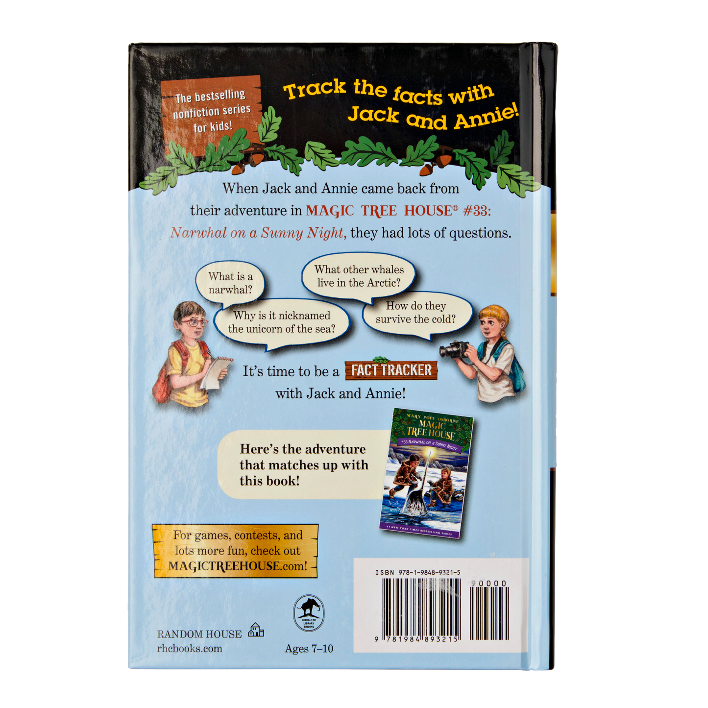 Narvals et autres baleines (Magic Treehouse Fact Tracker)