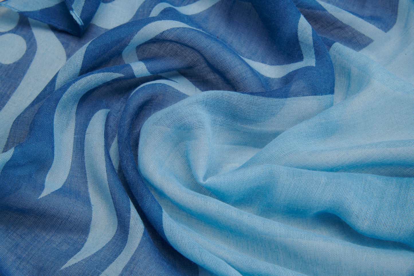 Echarpe Microfibre Bleu Saumon