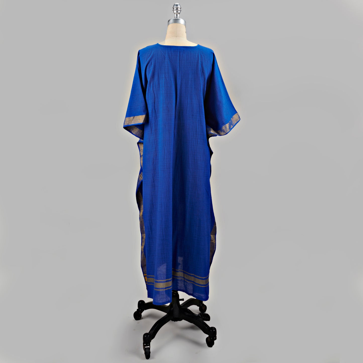 Caftan - Tissé Main Devika, Bleu Cobalt
