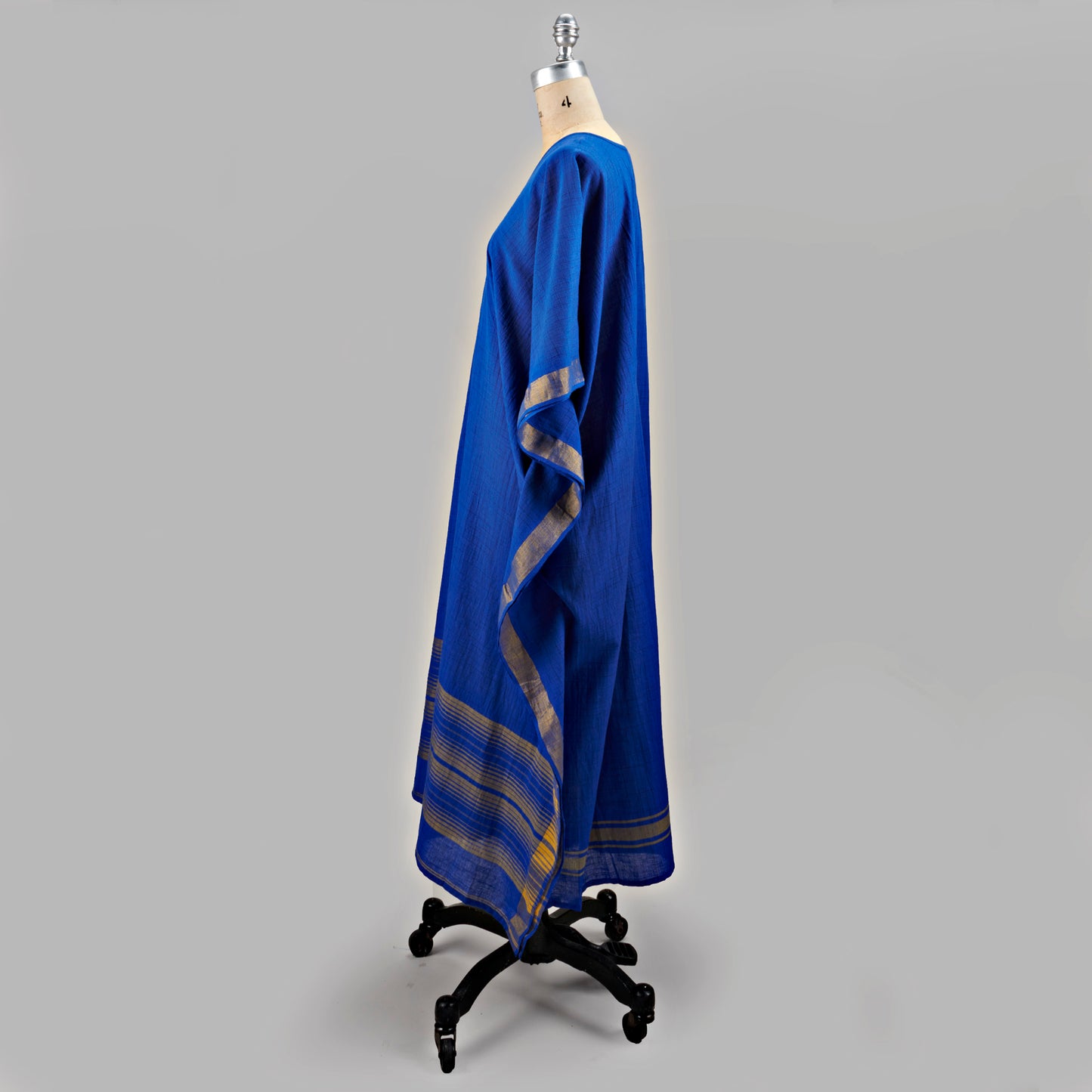 Caftan - Tissé Main Devika, Bleu Cobalt