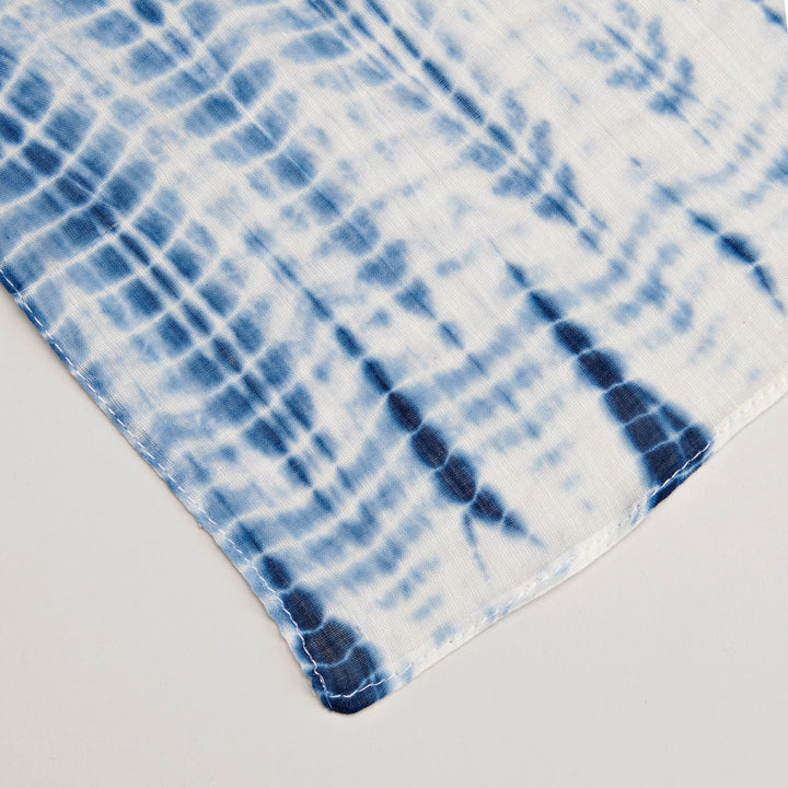 Shibori Long Scarf - Indigo