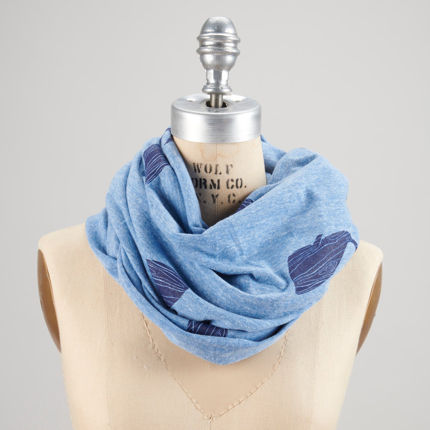 Foulard Infini Woodgrain Whale