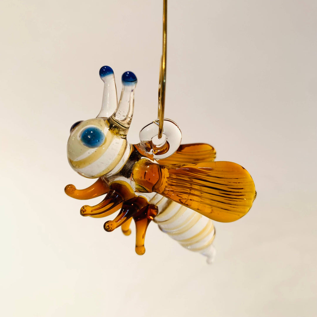 Ornement en verre artisanal - Abeille