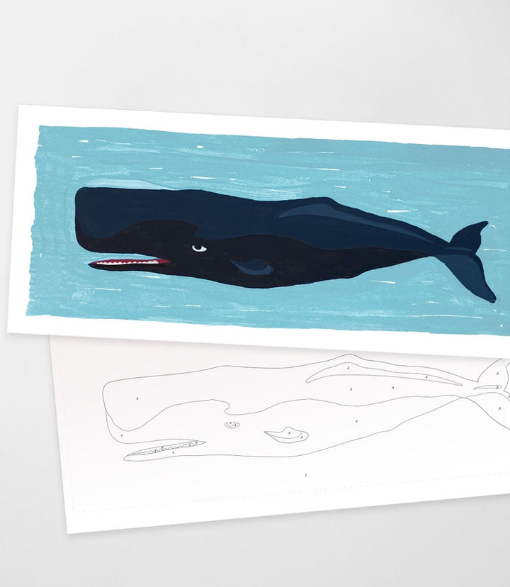 Peinture à numéros - Baleine géante