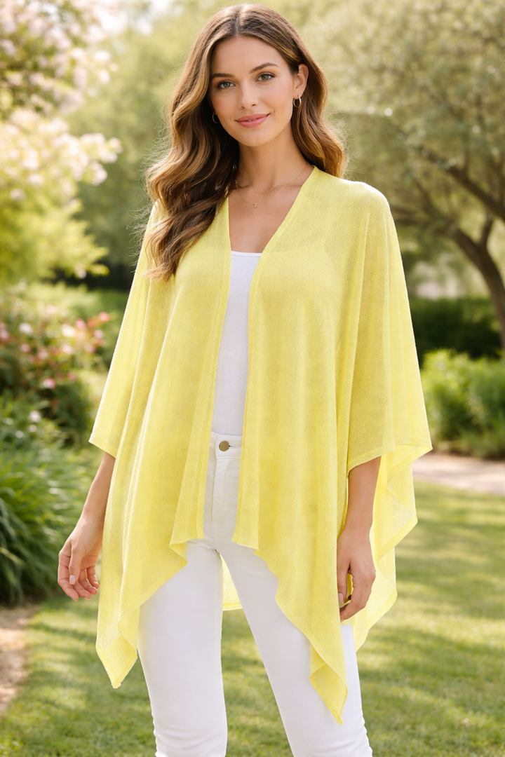 Plain Cape/Shawl - Yellow