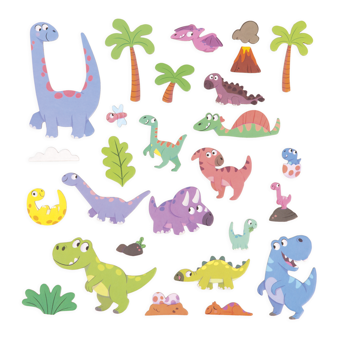 MAGNETI'STORIES -  DINOSAURS - 30 PIECES
