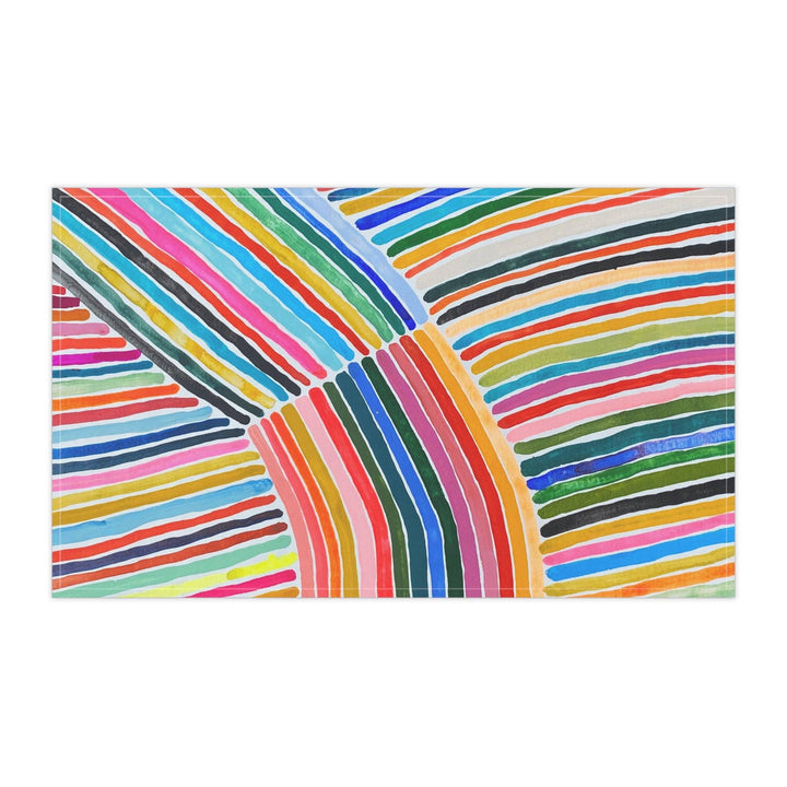 Rainbow Stripe 3 Cotton Tea Towel