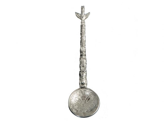 Bear Mask Pewter Spoon
