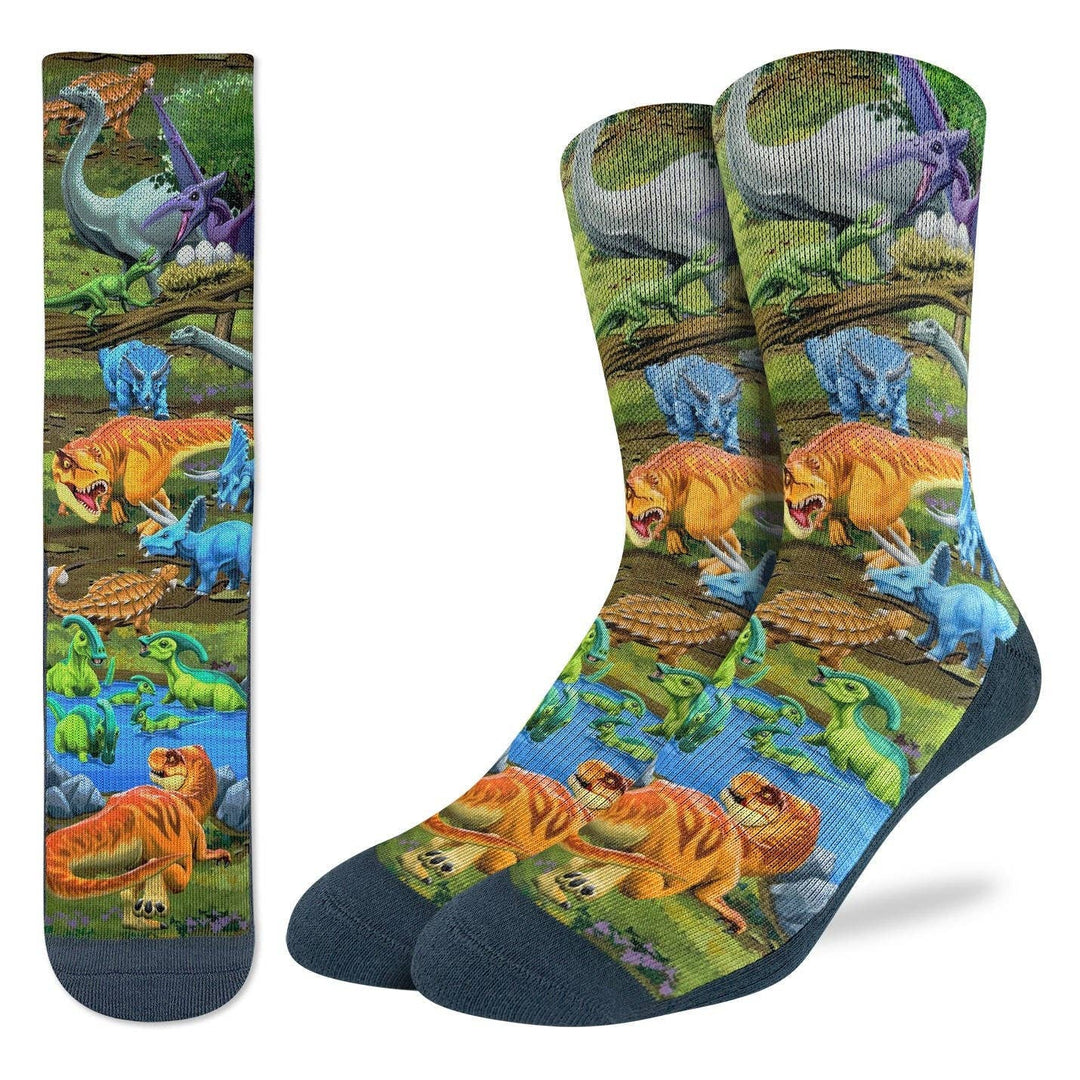 Men's Dinosaur World Socks 8-13