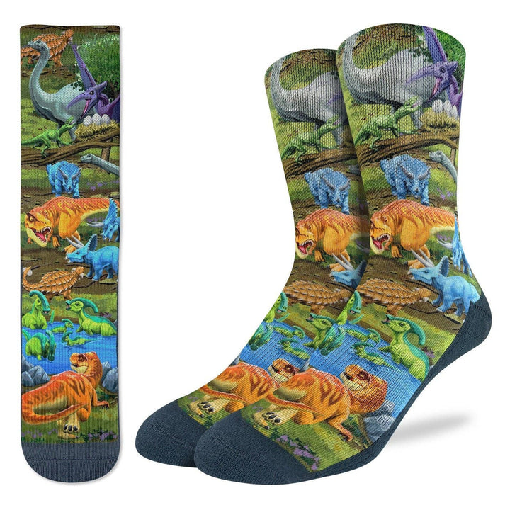 Men's Dinosaur World Socks 8-13