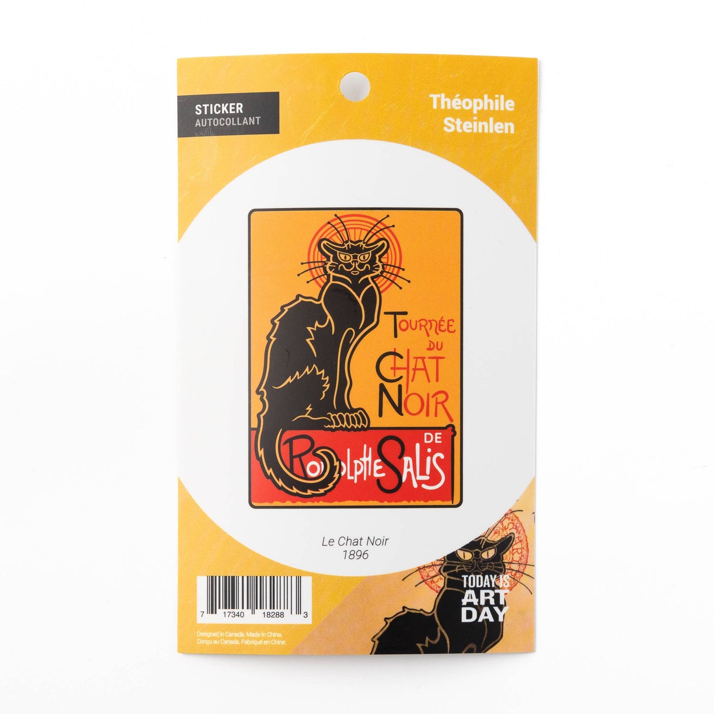 Le Chat Noir Sticker by Théophile Steinlen