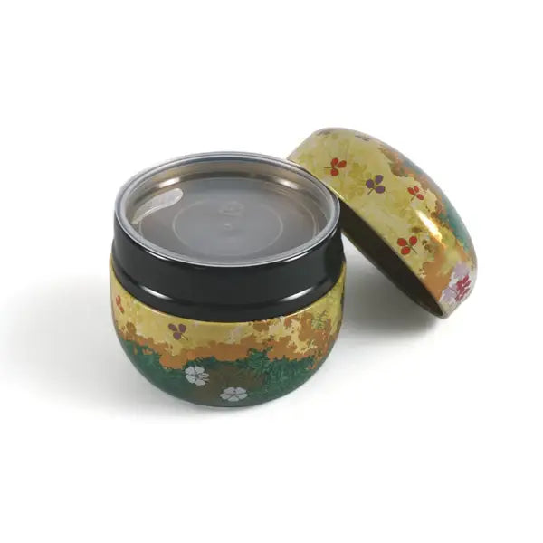 Tea Leaves Container 3.5 FL Oz Floral Design
