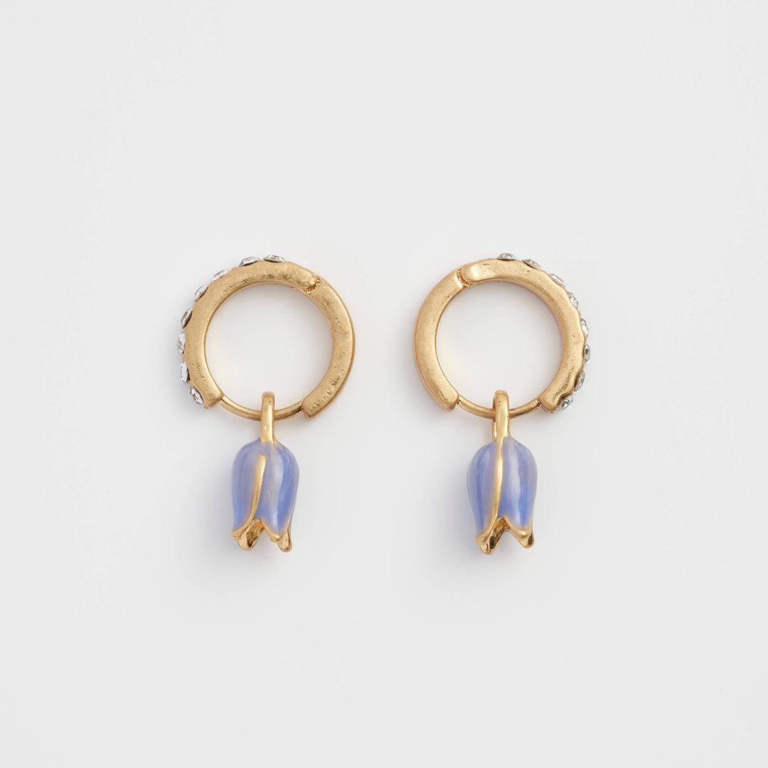 FABLE Bluebell Charm Huggie Earrings