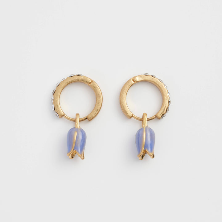 FABLE Bluebell Charm Huggie Earrings