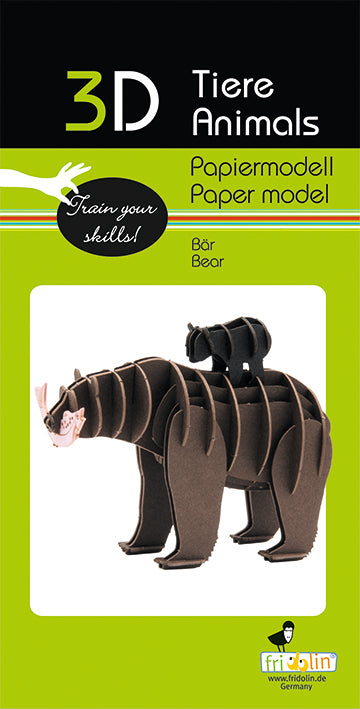 3D Paper Model "Bear"