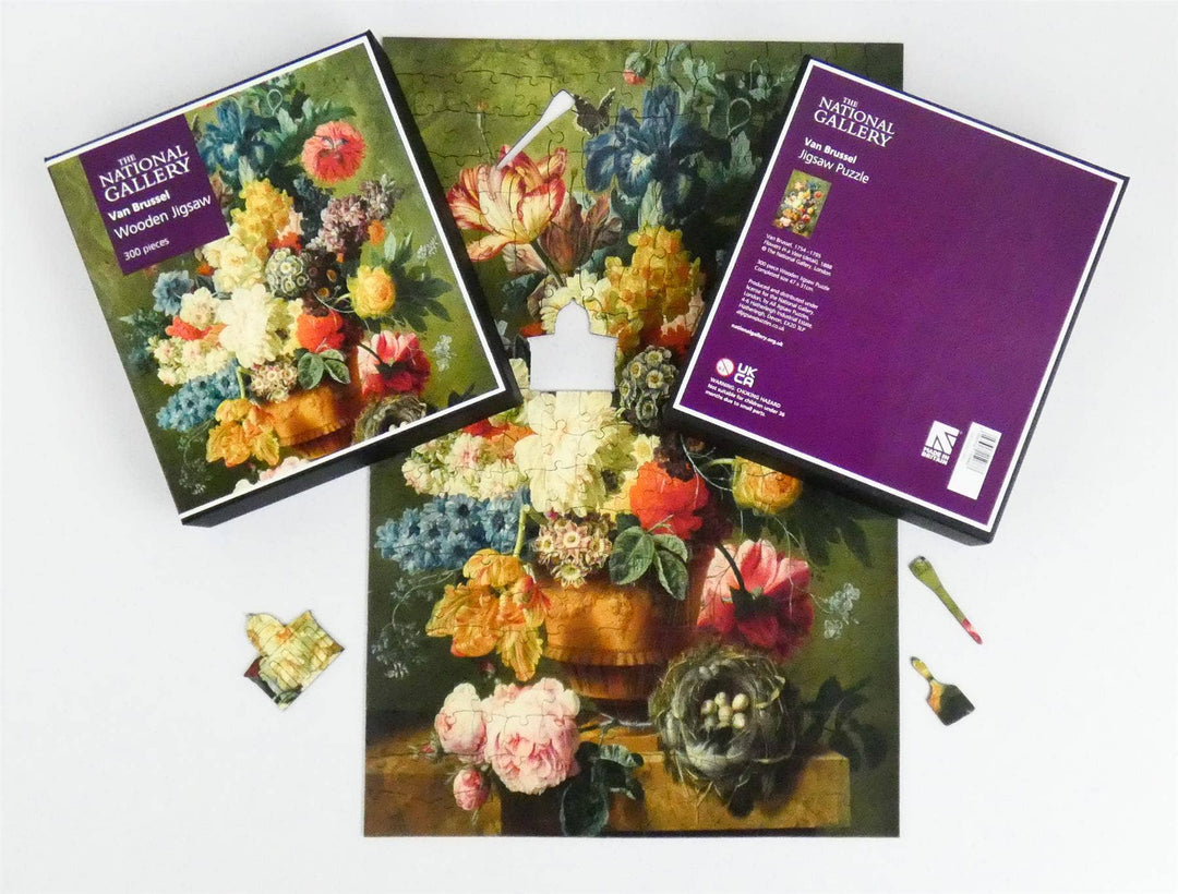 Flowers in a Vase - National Gallery Wooden Jigsaw