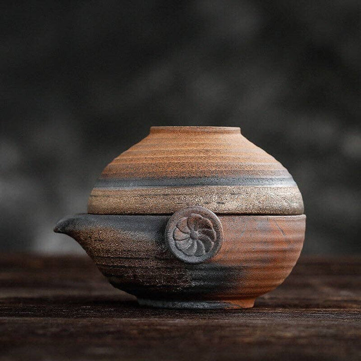Handmade Ceramic Gaiwan Tea Set (Short version) Shiboridashi Teapot