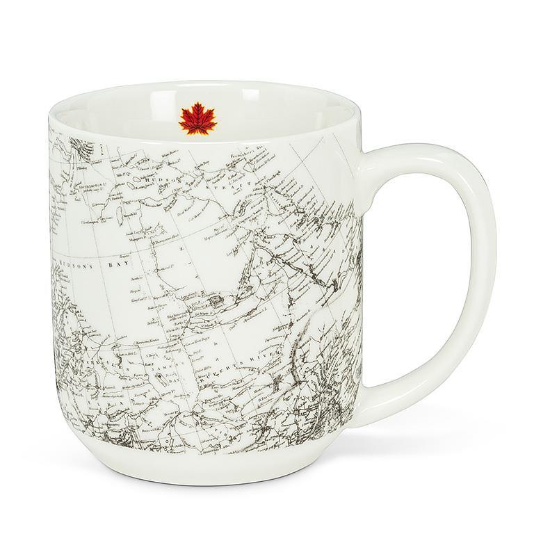 Curling with Canada Map Mug