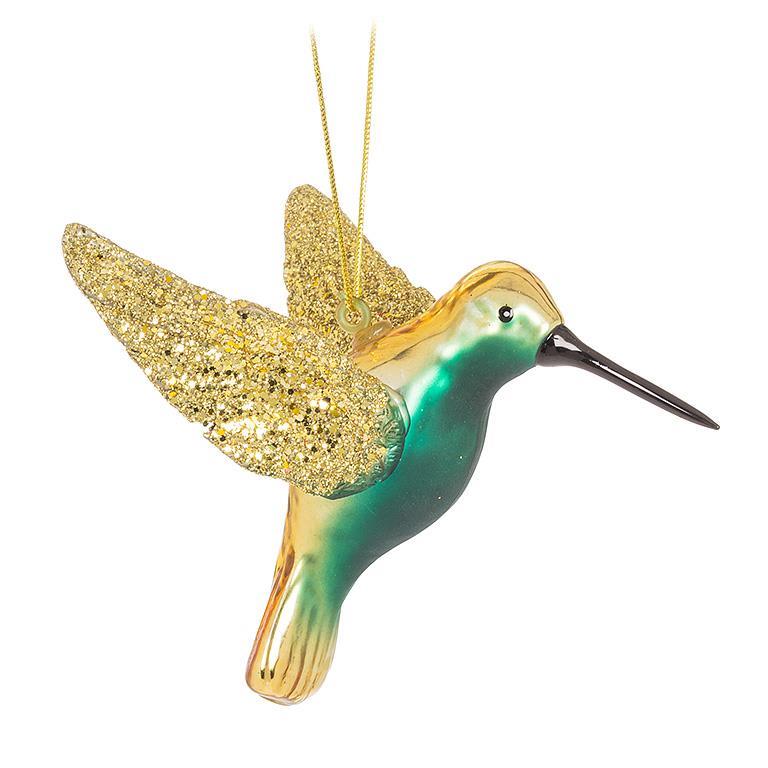 Hummingbird with Glitter Ornament