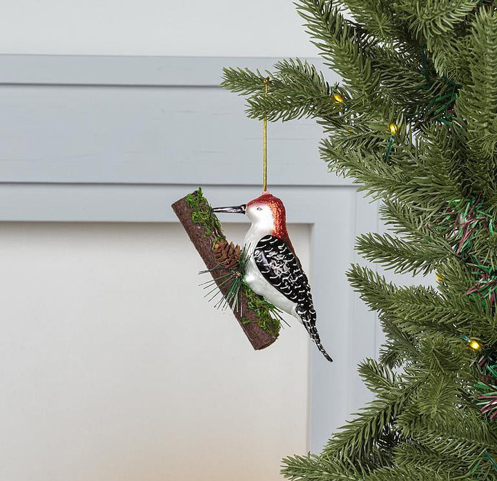 Woodpecker on Tree Ornament