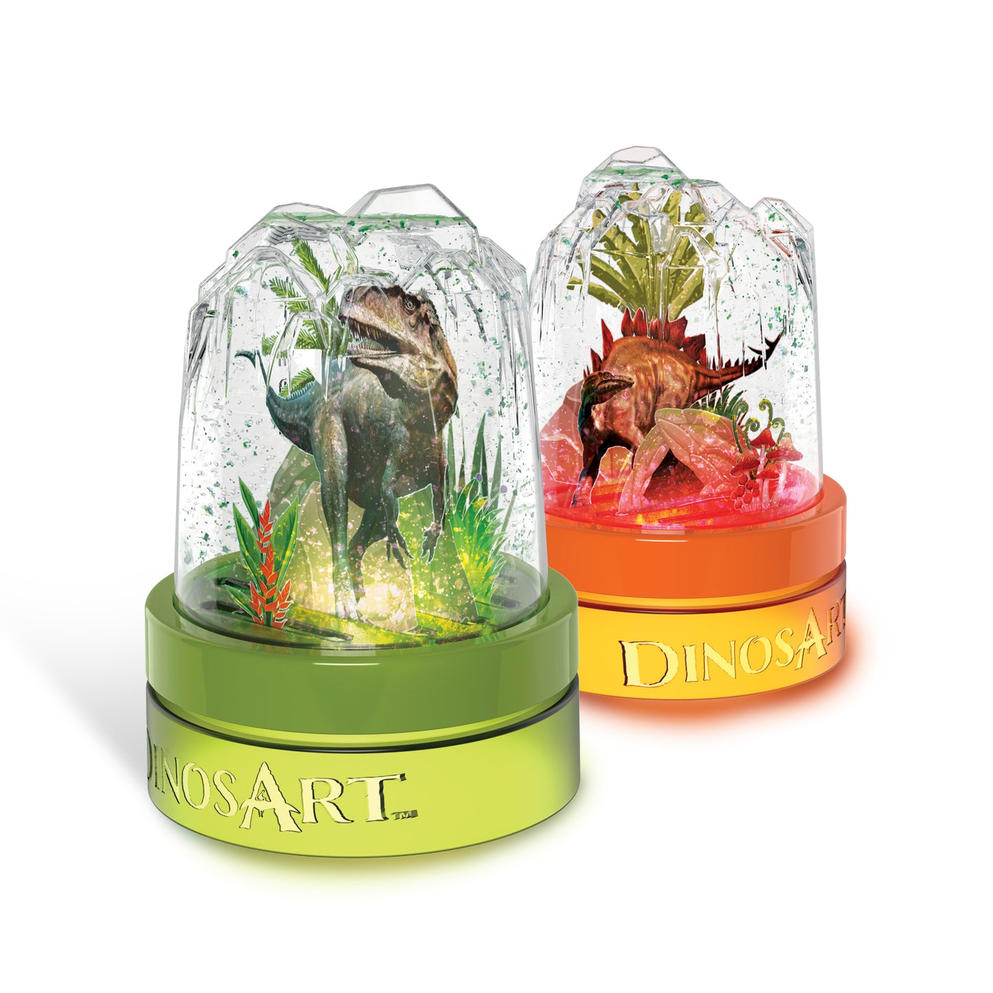 Globes d'eau lumineux DinosArt 