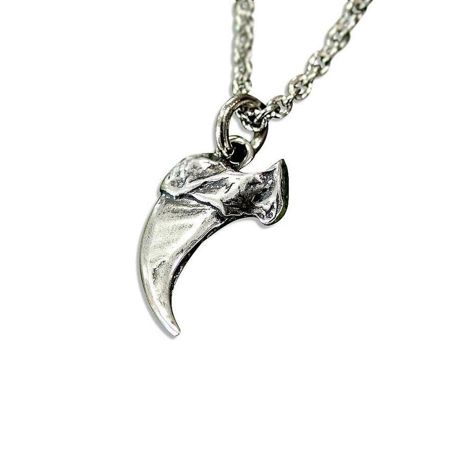 Domestic House Cat Claw Charm Necklace Solid Sterling Silver