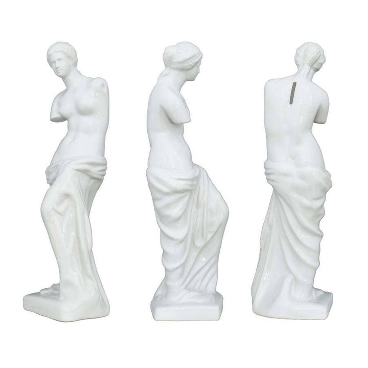 Venus de Milo Money Bank: White