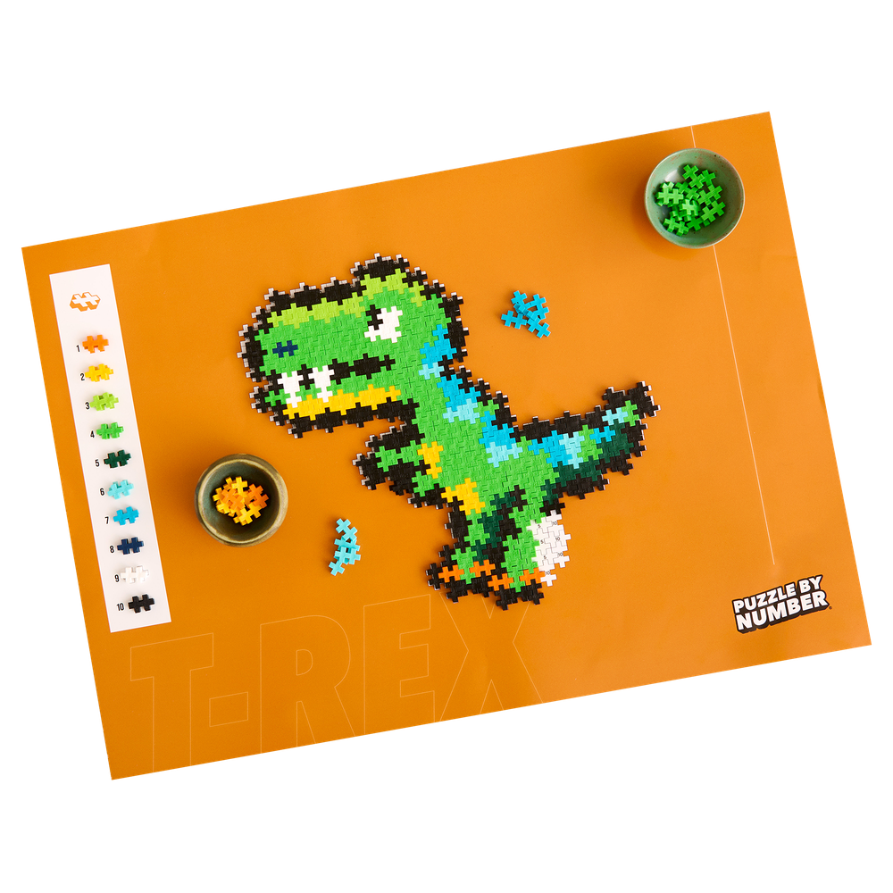 PUZZLE BY NUMBER - T-REX - 250pcs