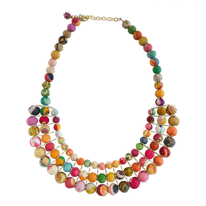 Kantha Gilded Collar Necklace