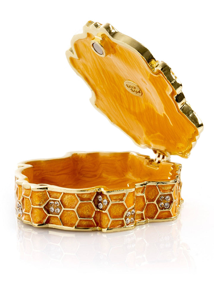 Trinket Box Honeycomb with a Queen Bee