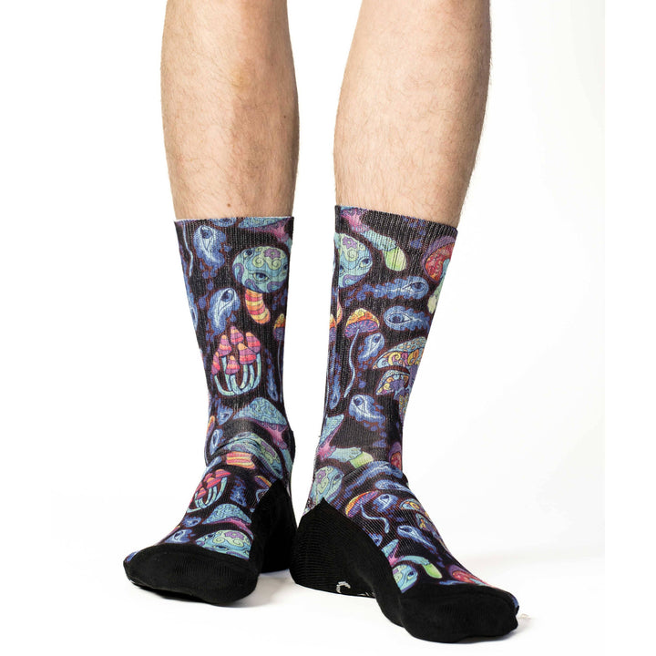 Men's Trippy Mushrooms Socks 8-13