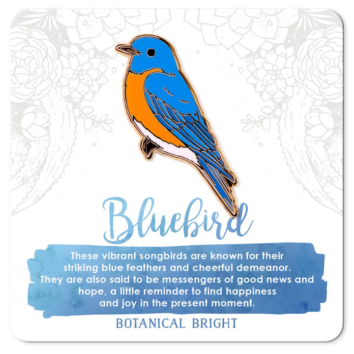 Bluebird Bird Enamel Pin