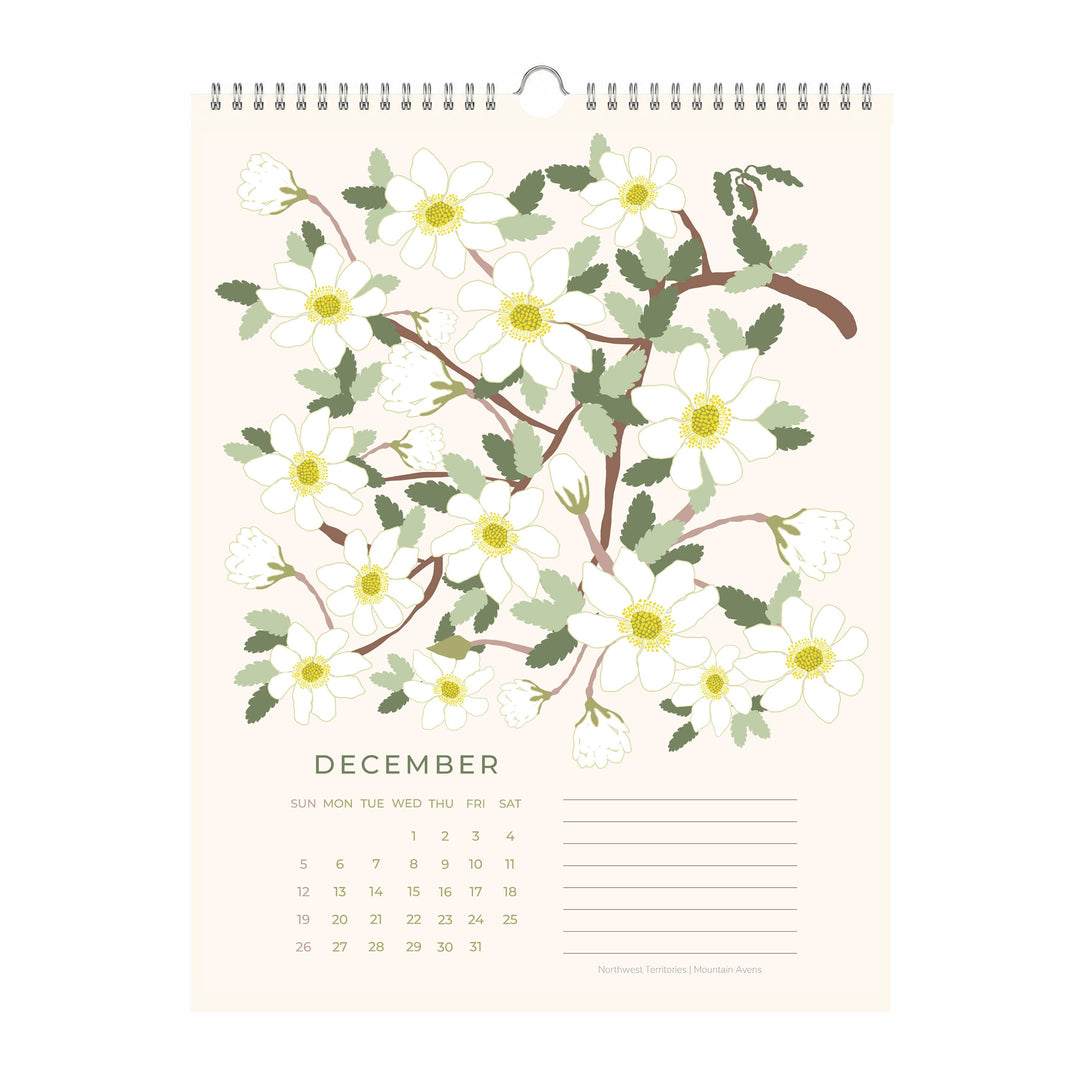 Flowers of Canada 2027 Botanical Wall Calendar