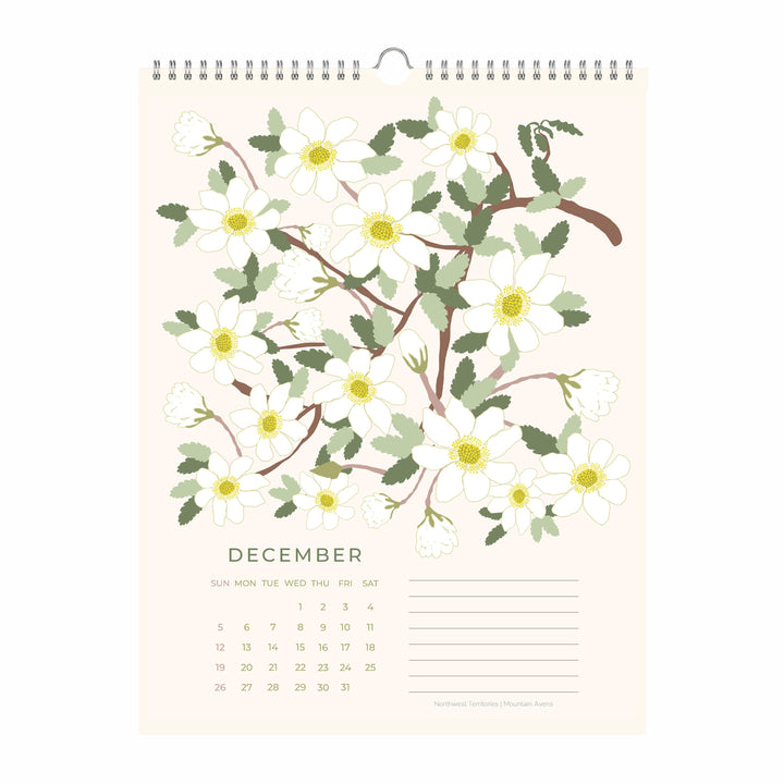 Flowers of Canada 2027 Botanical Wall Calendar