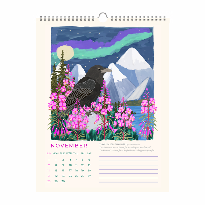 Birds & Blooms of Canada 2027 Wall Calendar