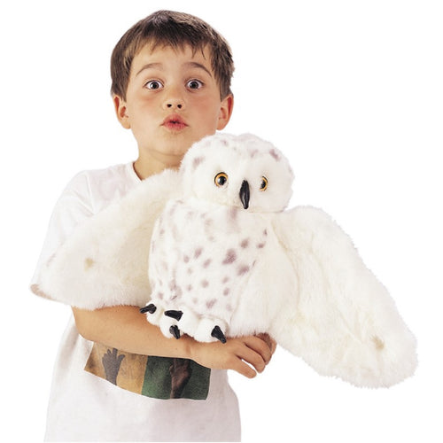 Peluche - Marionnette Harfang des neiges 21po