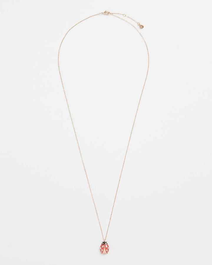 FABLE Enamel Ladybird Long Necklace