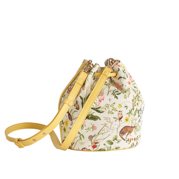 Meadow Creatures Marshmallow Yellow Bucket Bag