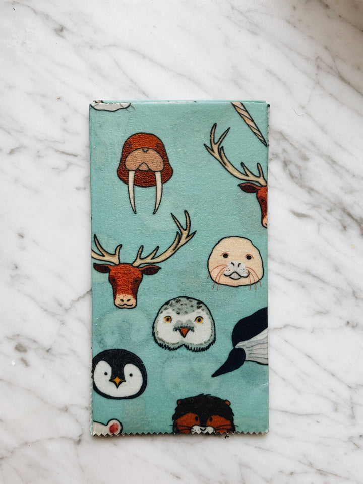 Vegan Food Wraps starter pack of 3,  Arctic Animals