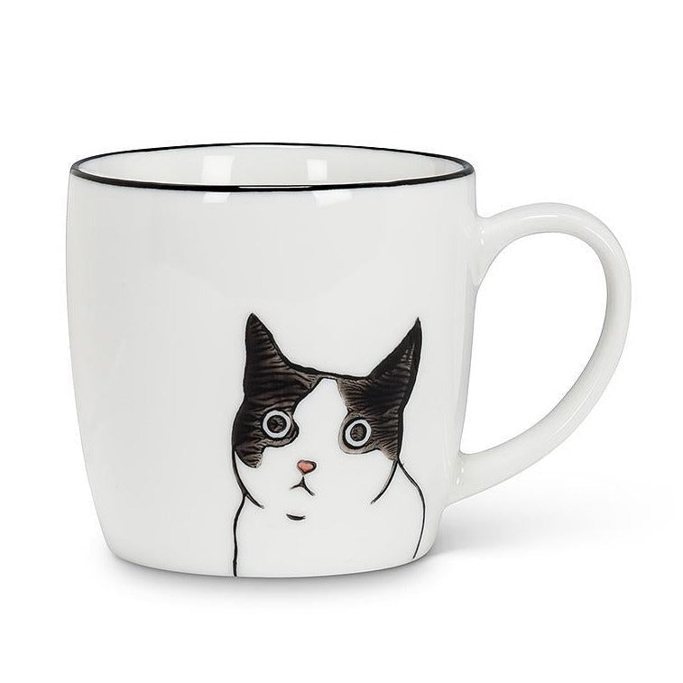 Peering Cat Mug