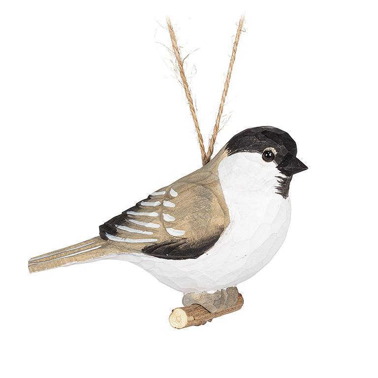 Ornement sculpté mésange